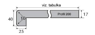 Dřevotřískový parapet